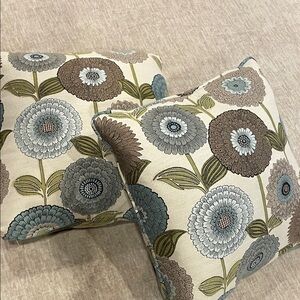 Floral Patterned Throw Pillows